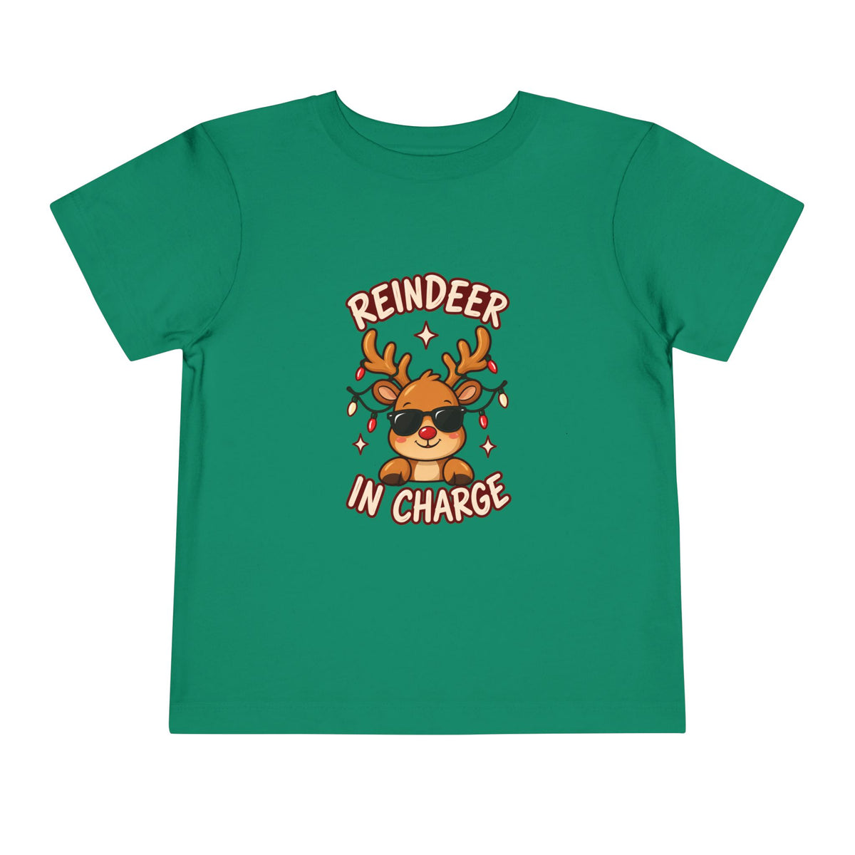 Toddler Short Sleeve Tee  -Reindeer In Charge