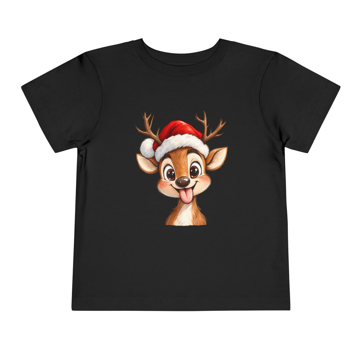 Toddler Short Sleeve Tee - Santa's Reindeer