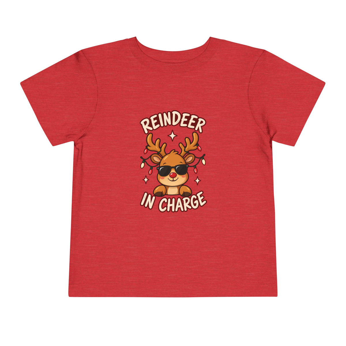 Toddler Short Sleeve Tee  -Reindeer In Charge