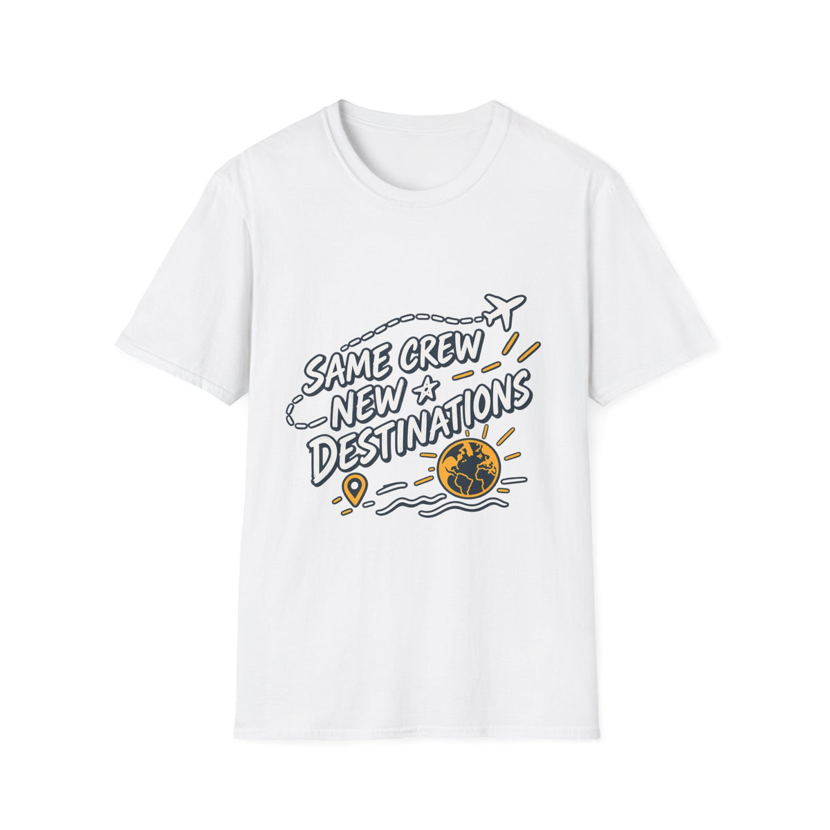 Unisex Softstyle T-Shirt - Same Crew New Destinations