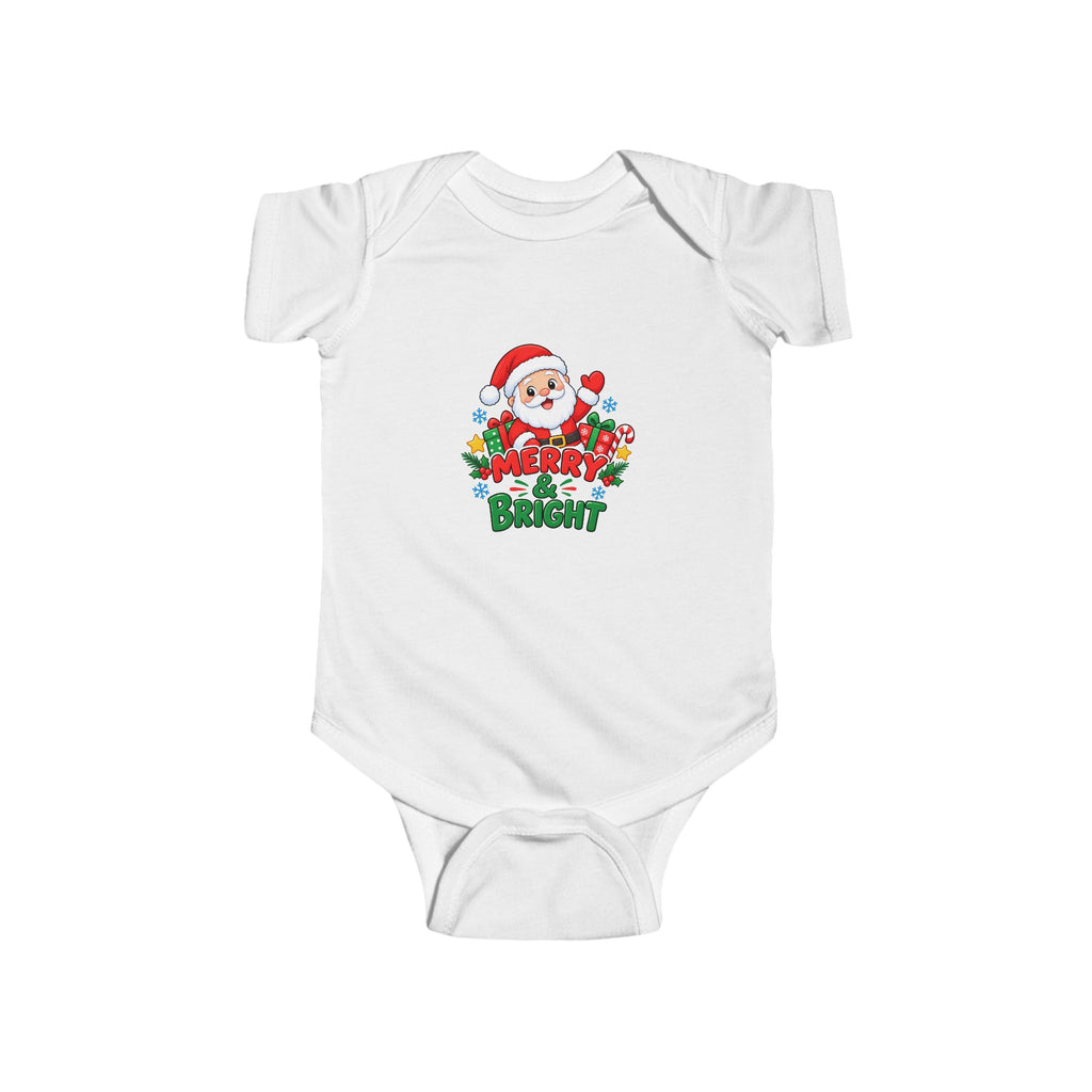 Infant Fine Jersey Bodysuit - Christmas