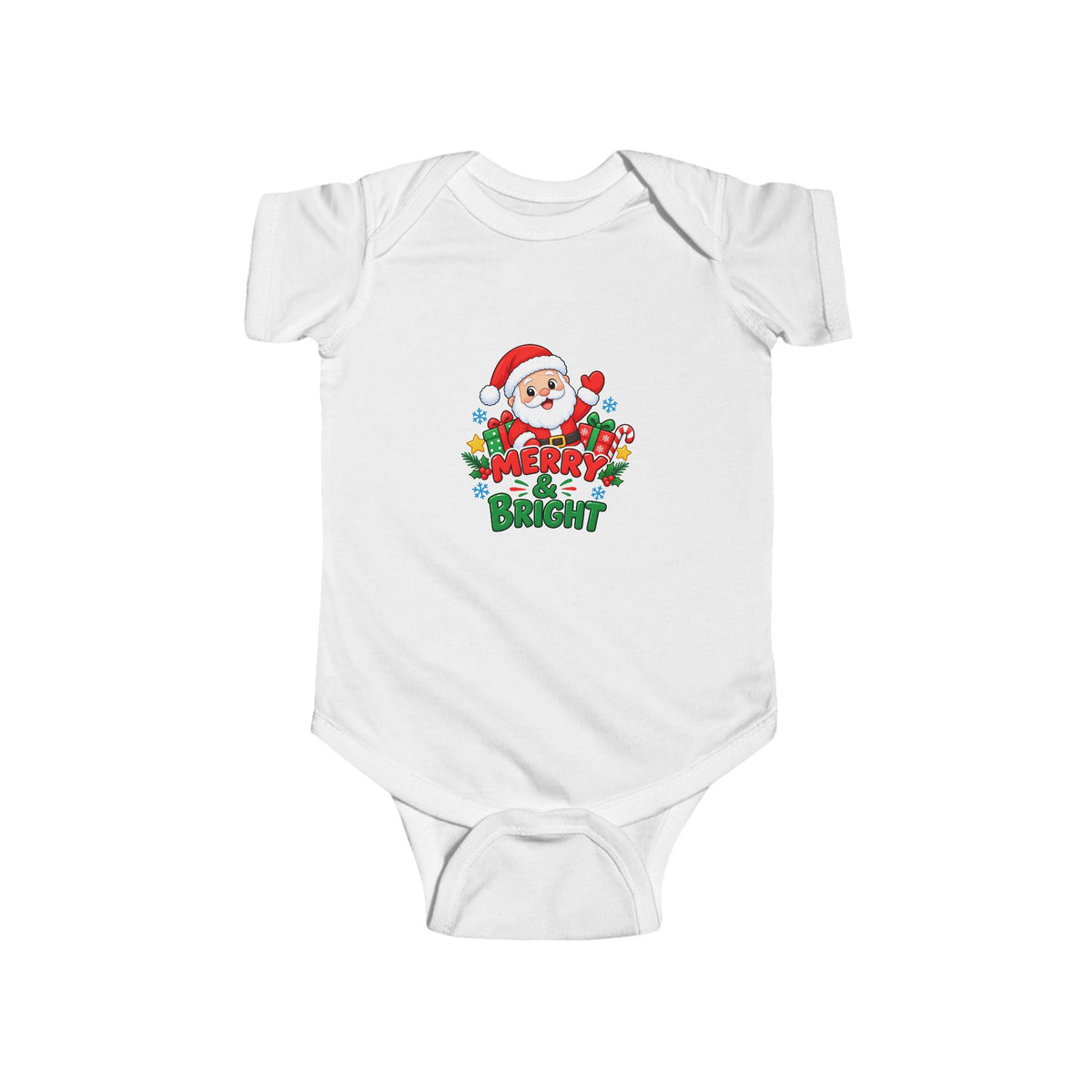 Infant Fine Jersey Bodysuit - Christmas
