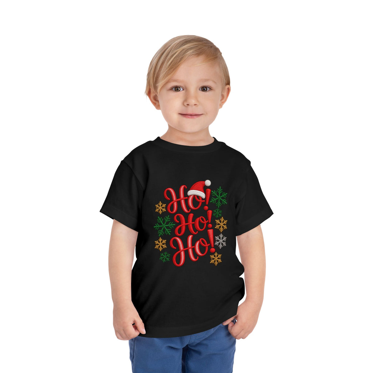 Toddler Short Sleeve Tee - Christmas HO HO