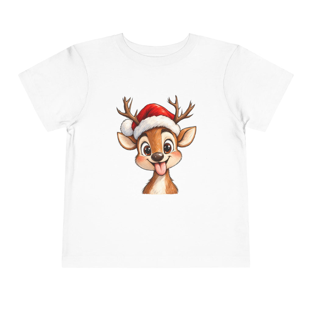 Toddler Short Sleeve Tee - Santa's Reindeer