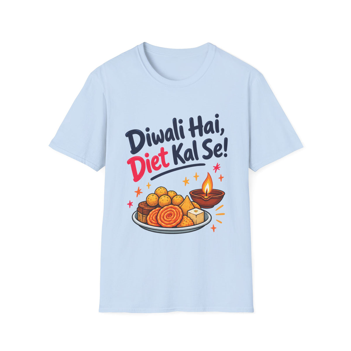 Unisex Softstyle T-Shirt - Diwali Hai Diet Kal Se
