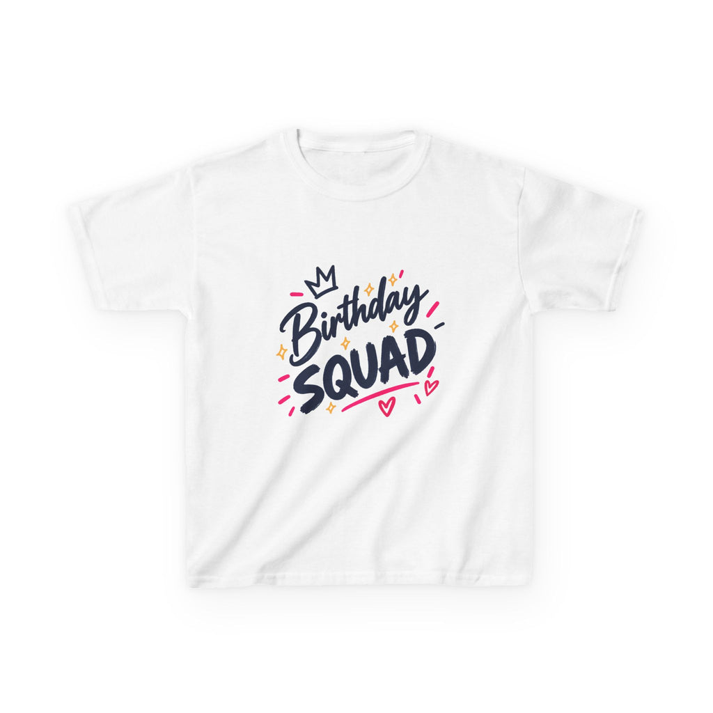 Kids Heavy Cotton™ Tee - Birthday Squard
