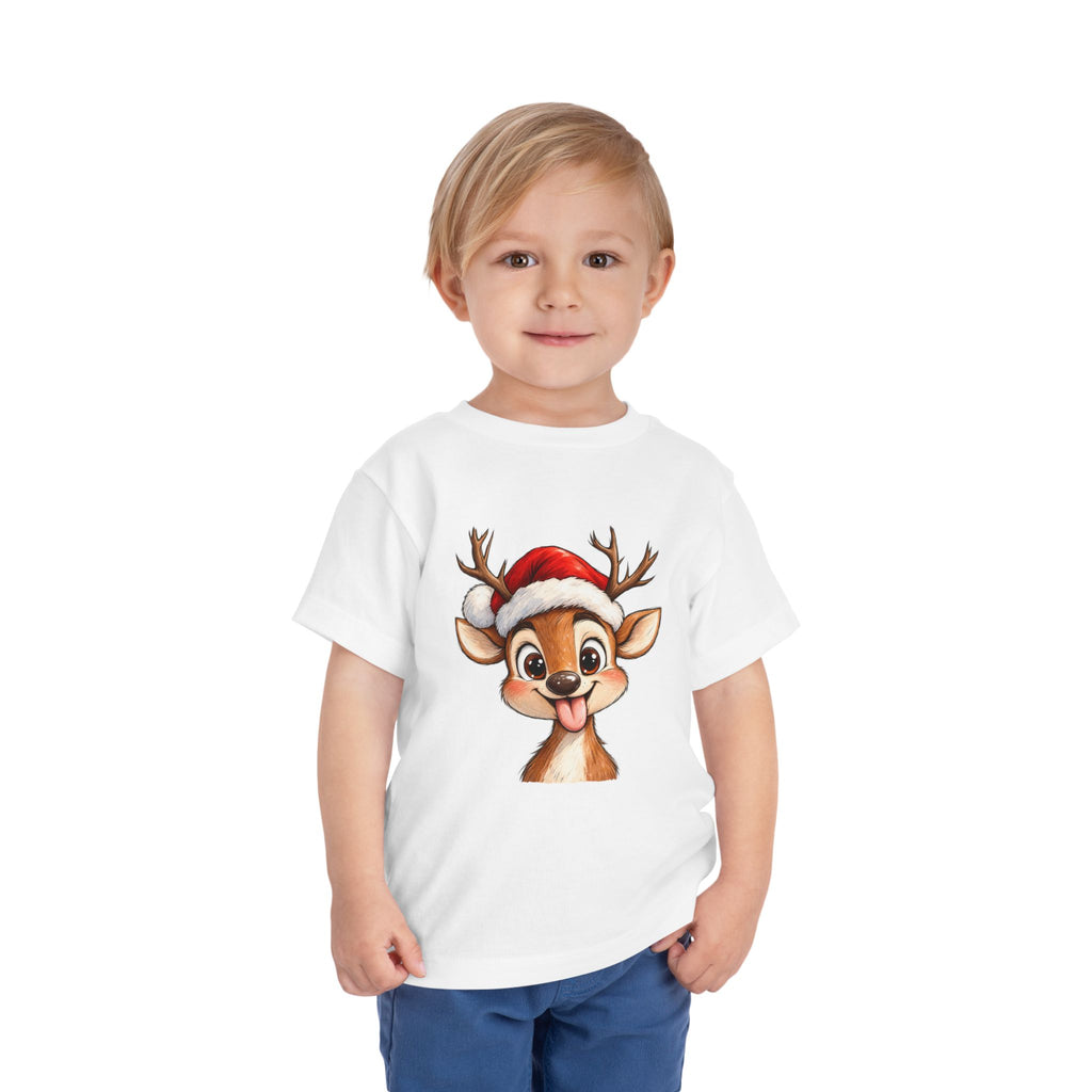 Toddler Short Sleeve Tee - Santa's Reindeer