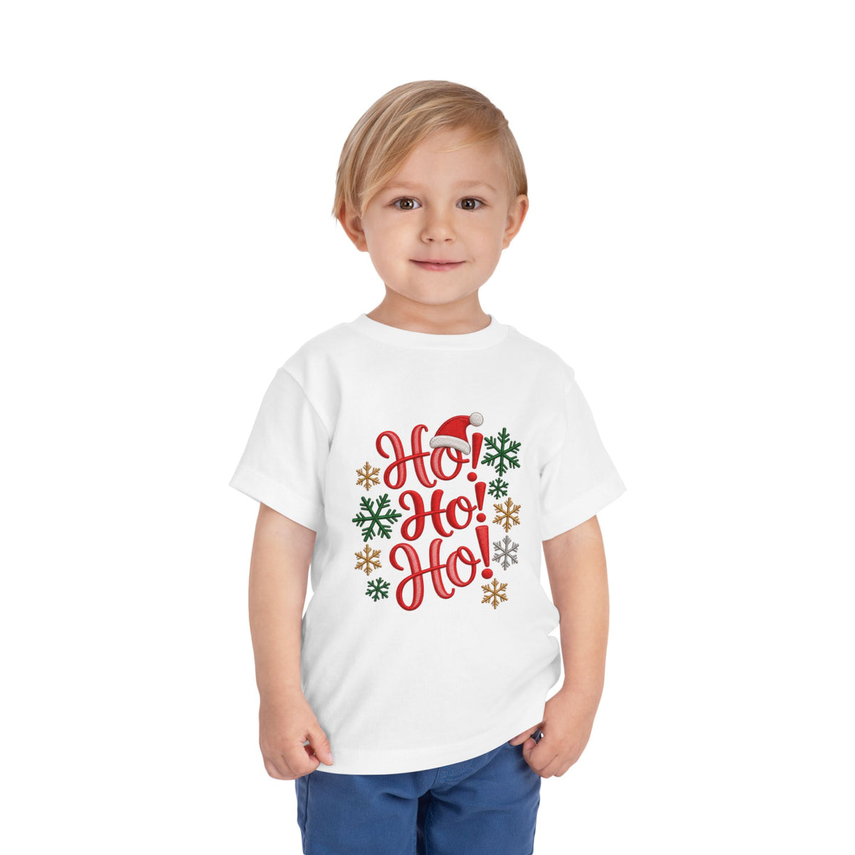 Toddler Short Sleeve Tee - Christmas HO HO
