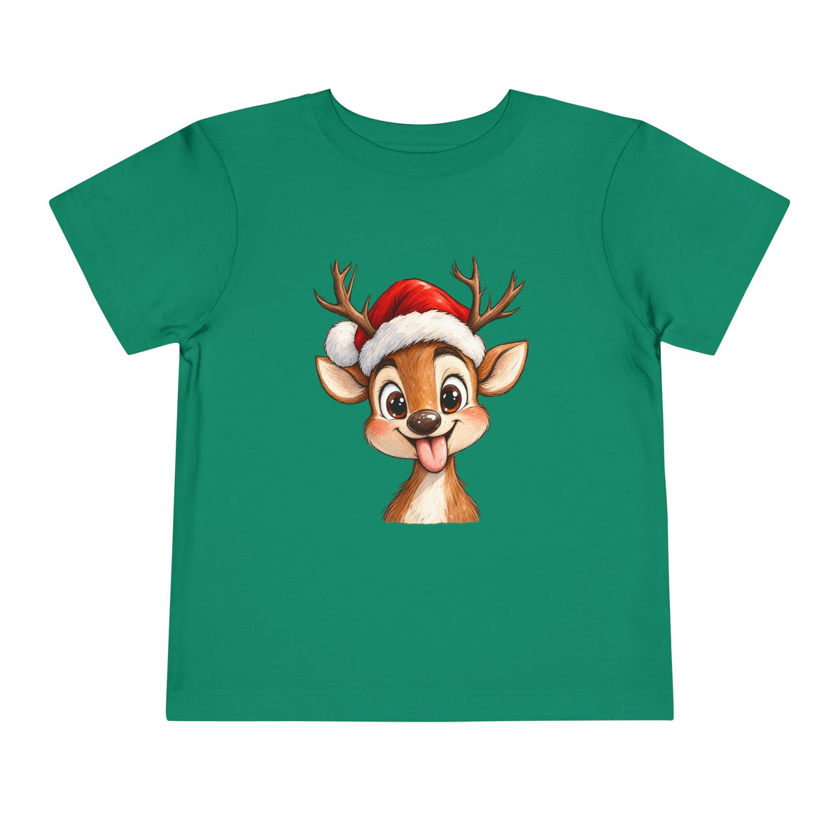 Toddler Short Sleeve Tee - Santa's Reindeer