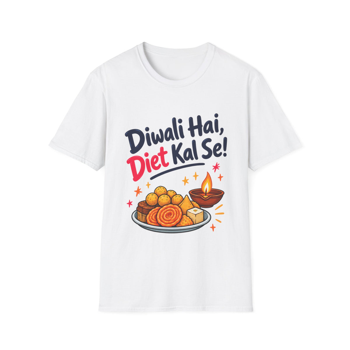 Unisex Softstyle T-Shirt - Diwali Hai Diet Kal Se