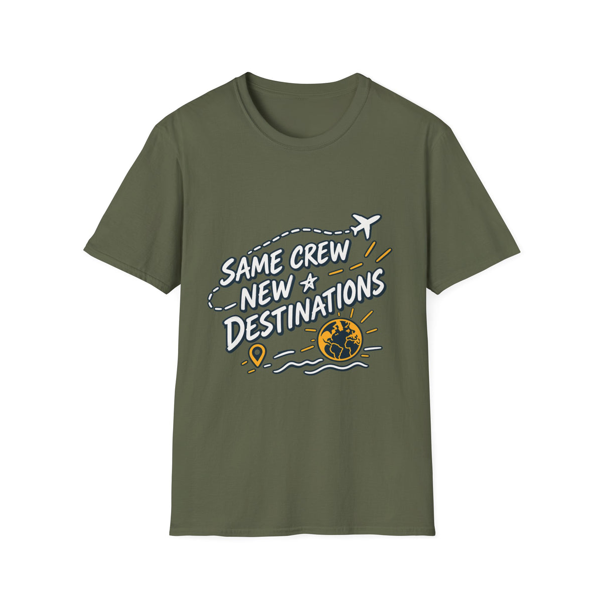 Unisex Softstyle T-Shirt - Same Crew New Destinations